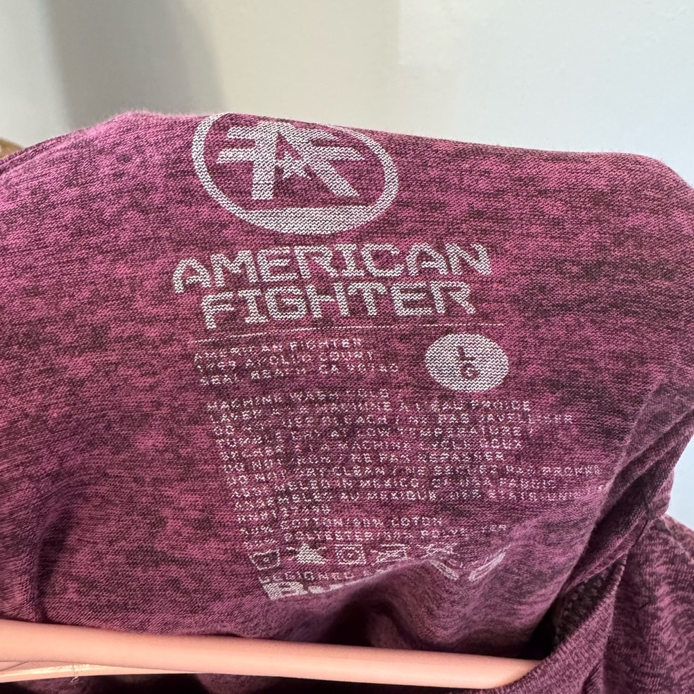 American Fighter Maroon Heather Tee